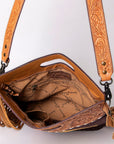 American Darling Clutch Hand Tooled Hair on Genuine Leather Western Women Bag Handbag Purse | Purses for Cute