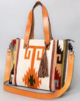 American Darling Tote Saddle Blanket Genuine Leather Women Bag Western Handbag Purse