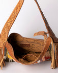 Hobo Hair On Saddle Blanket Genuine Leather Western Bag For Women