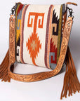 American Darling Saddle Blanket Genuine Leather Women Bag Western Handbag Purse