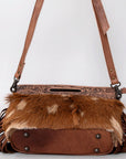 Hand Tooled Saddle Blanket Leather Western Clutch For Women