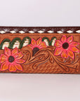 American Darling Clutch Hand Tooled Genuine Leather Women Bag Western Handbag Purse