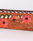 American Darling Clutch Hand Tooled Genuine Leather Women Bag Western Handbag Purse