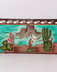 American Darling Clutch Hand Tooled Genuine Leather Women Bag Western Handbag Purse