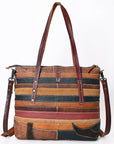 American Darling ADBG1052 Tote Hair-On Genuine Leather Women Bag Western Handbag Purse