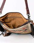 American Darling ADBG1054 Crossbody Saddle Blanket Genuine Leather Women Bag Western Handbag Purse