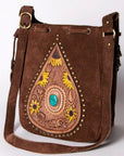 ADBGM304B American Darling Hand Tooled Genuine Leather Women Bag Western Handbag Purse