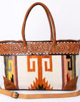 ADBG835G American Darling Hand Tooled Saddle Blanket Genuine Leather Women Bag Western Handbag Purse