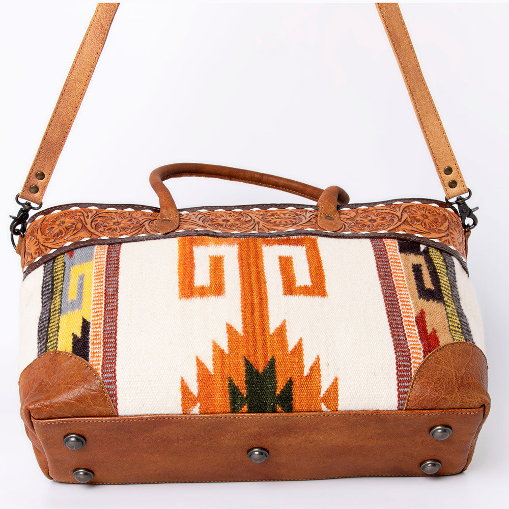 ADBG835G American Darling Hand Tooled Saddle Blanket Genuine Leather Women Bag Western Handbag Purse