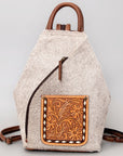ADBG883A American Darling Hand Tooled Hair On Genuine Leather Women Bag Western Handbag Purse