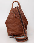 ADBG883A American Darling Hand Tooled Hair On Genuine Leather Women Bag Western Handbag Purse
