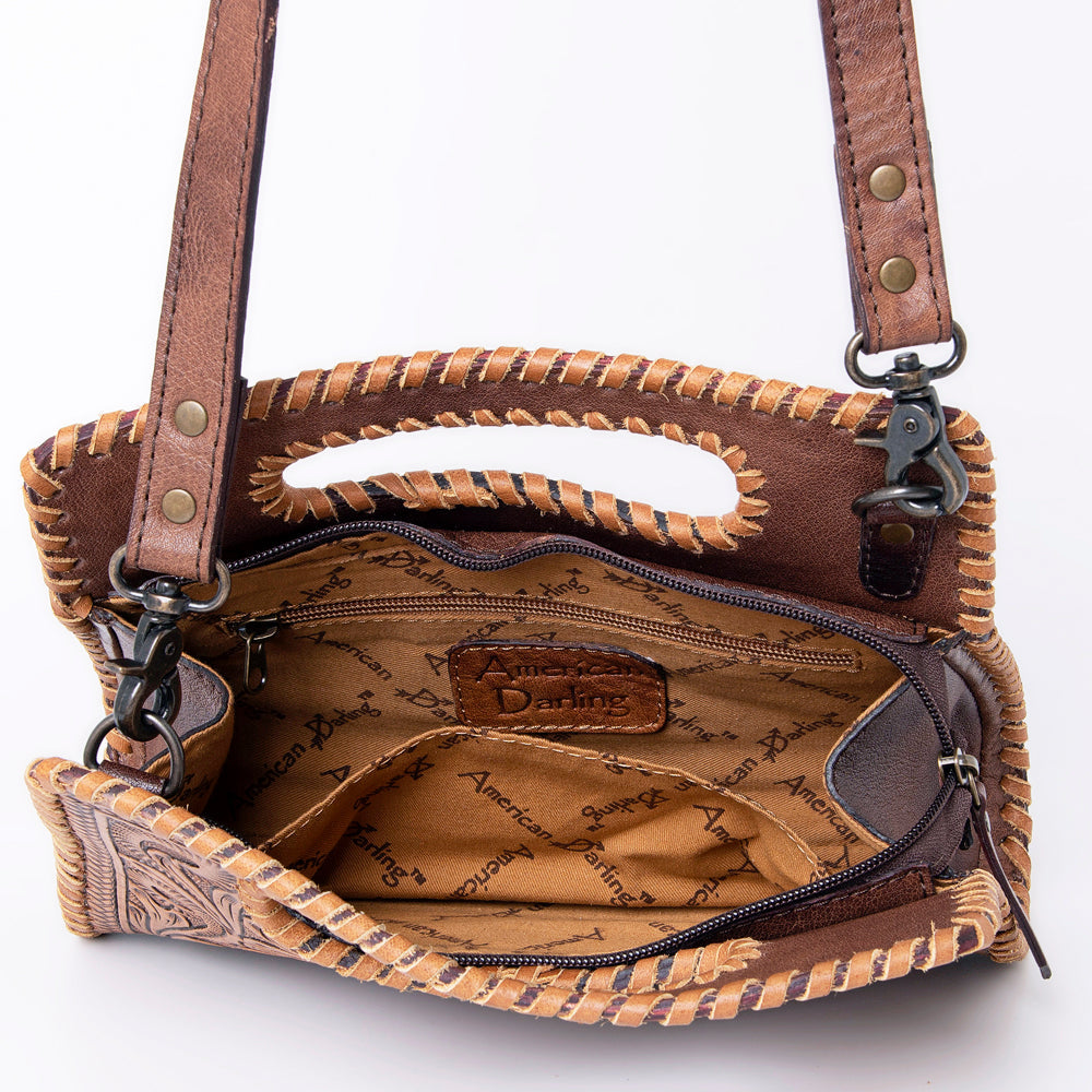 ADBG1060 American Darling Clutch Hand Tooled Genuine Leather women bag western handbag purse