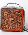 American Darling Hand Tooled Hair On Genuine Leather Women Bag Western Handbag Purse