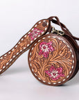 American Darling Canteen Hand Tooled Genuine Leather Women Bag Western Handbag Purse