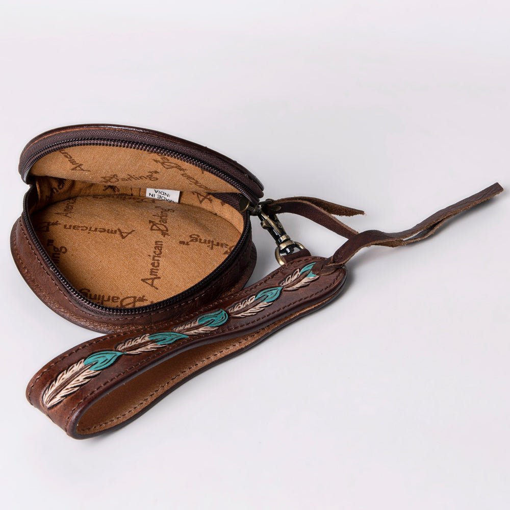 American Darling Canteen Hand Tooled Genuine Leather Women Bag Western Handbag Purse