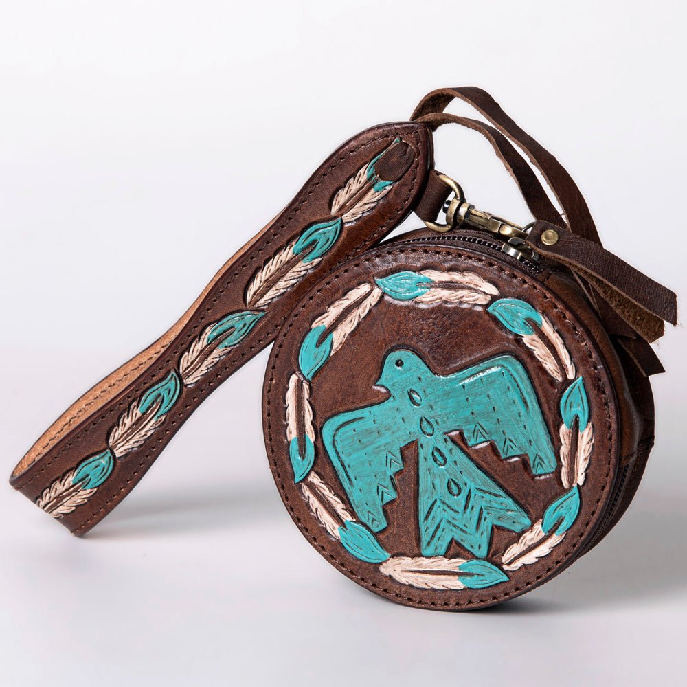 American Darling Canteen Hand Tooled Genuine Leather Women Bag Western Handbag Purse