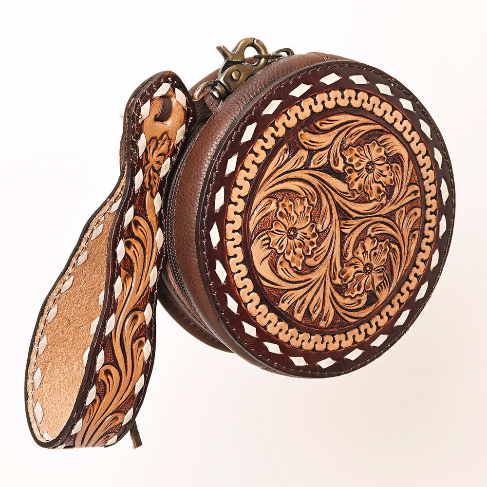 American Darling Canteen Hand Tooled Genuine Leather Women Bag Western Handbag Purse