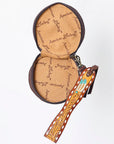 American Darling Canteen Hand Tooled Genuine Leather Women Bag Western Handbag Purse