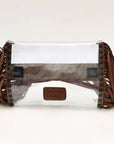American Darling ADBGZ718 Clear Bag Hand Tooled Genuine Leather Women Bag Western Handbag Purse