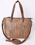 American Darling Tote Crocodile embossed Genuine Leather women bag western handbag purse
