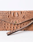 American Darling Crocodile Embossed Genuine Leather Women Bag Western Handbag Purse