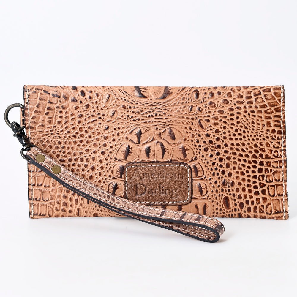 American Darling Crocodile Embossed Genuine Leather Women Bag Western Handbag Purse