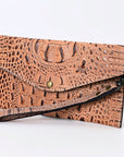American Darling Crocodile Embossed Genuine Leather Women Bag Western Handbag Purse