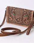 American Darling ORGANISER Upcycled Wool Genuine Leather women bag western handbag purse