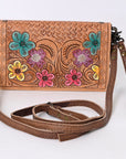 American Darling Organizer Saddle Blanket Genuine Leather Western Women Bag Handbag Purse | for Cute Travel