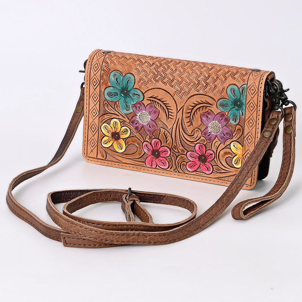 American Darling ORGANISER Upcycled Wool Genuine Leather women bag western handbag purse