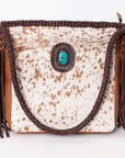 American Darling Hair On Genuine Leather Women Bag Western Handbag Purse