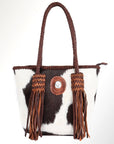 American Darling Hair On Genuine Leather Women Bag Western Handbag Purse