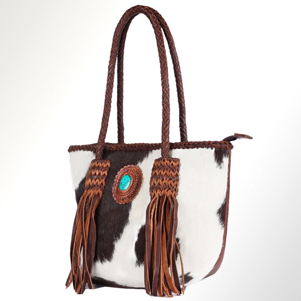 American Darling Hair On Genuine Leather Women Bag Western Handbag Purse