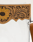 American Darling ADBGZ725 Clear Bag Hand Tooled Genuine Leather Women Bag Western Handbag Purse