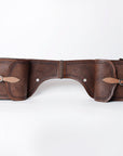 Hilason Floral  Western Horse Leather Saddle Bag Heavyduty Traditional Trail Ride