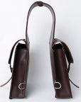 Hilason Floral  Western Horse Leather Saddle Bag Heavyduty Traditional Trail Ride