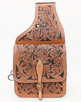 Hilason Western Horse Leather Saddle Bag Heavyduty Traditional Trail Ride