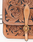 Hilason Western Horse Leather Saddle Bag Heavyduty Traditional Trail Ride