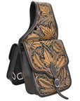 Hilason Western Horse Leather Saddle Bag Heavyduty Traditional Trail Ride