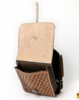 Hilason Western Horse Leather Saddle Bag Heavyduty Traditional Trail Ride