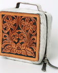 American Darling Hand Tooled Hair On Genuine Leather Women Bag Western Handbag Purse