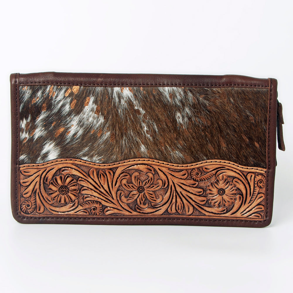 American Darling Hand Tooled Hair On Genuine Leather Women Bag Western Handbag Purse