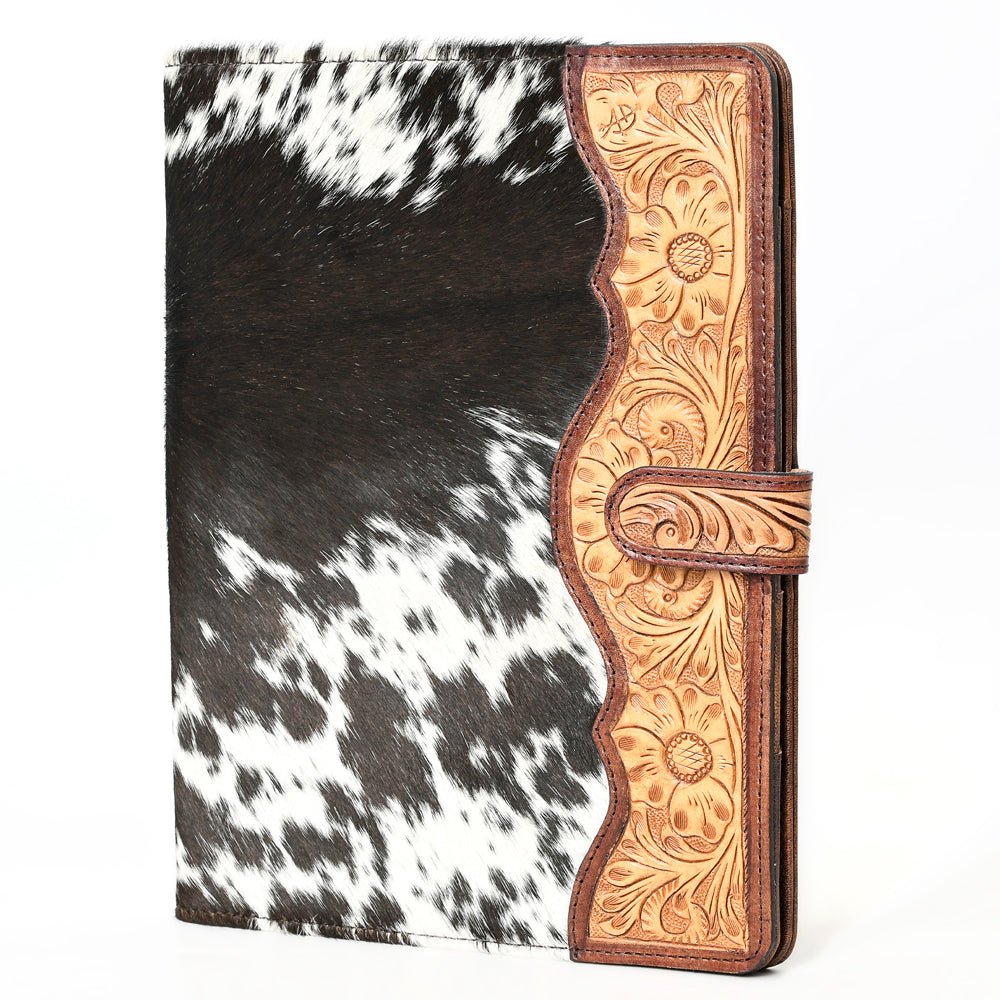 American Darling Portfolio Bag Hand Tooled Crocodile embossed Genuine Leather women bag western handbag purse - Everest Ranch