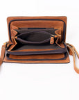 Ohlay Bags SKBM101A Organiser Hand Tooled Genuine Western Leather Women Handbag PurseBag