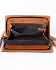 KBM101C Ohlay Western Genuine Leather Hand Tooled Women Organiser Bags