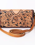 Ohlay Bags SKBM101D Organiser Hand Tooled Genuine Leather Women Bag Western Handbag Purse