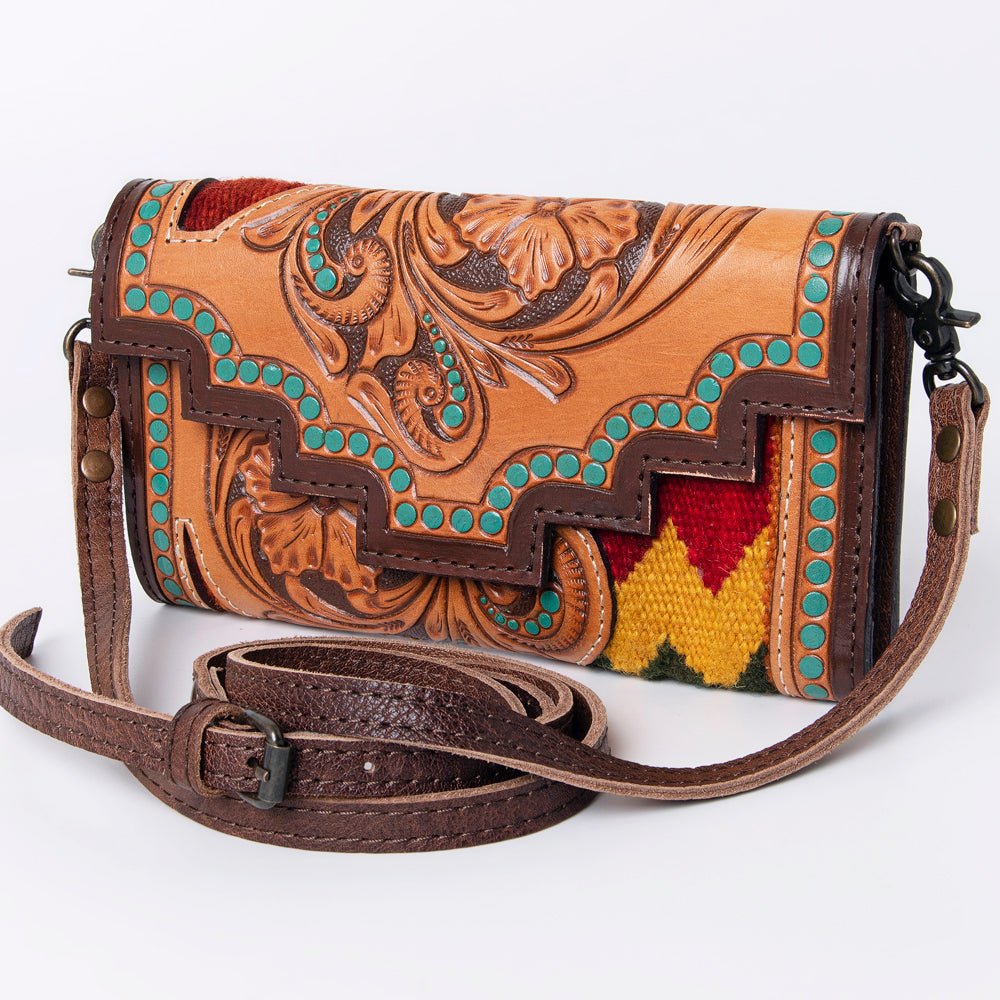 American Darling Hand Tooled Genuine Leather Women Bag Western Handbag Purse