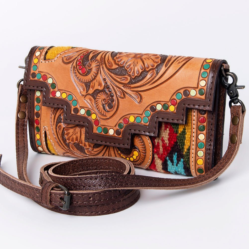 American Darling Hand Tooled Genuine Leather Women Bag Western Handbag Purse