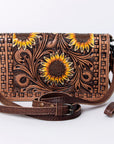 American Darling Organizer Saddle Blanket Genuine Leather Western Women Bag Handbag Purse | for Cute Travel