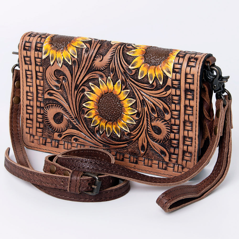 American Darling ORGANISER Upcycled Wool Genuine Leather women bag western handbag purse